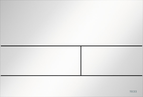 Зображення з  TECE Металева панель змиву для бачка TECEsquare II, білий глянець, система подвійного змиву #9240832