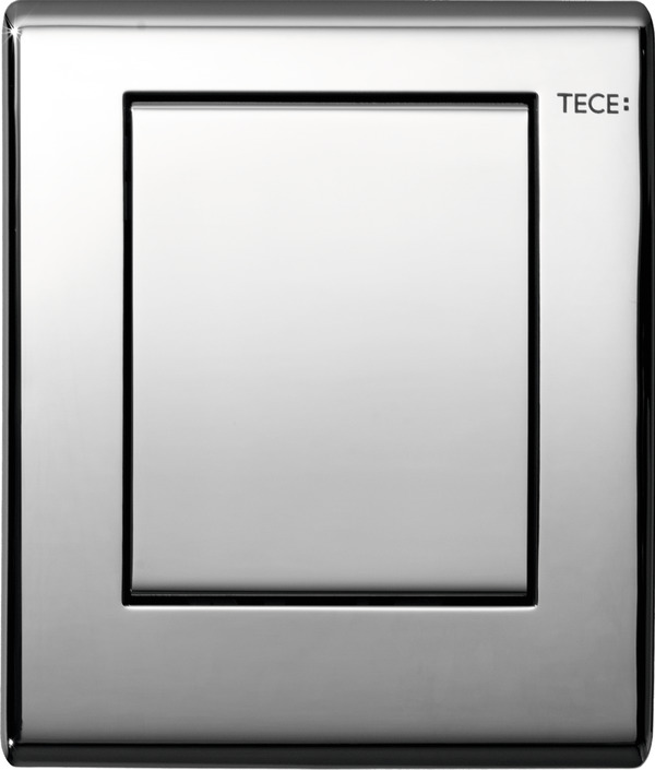 Зображення з  TECE TECEplanus, панель змиву для пісуару включно з картриджем, хром глянцевий #9242311