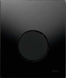 Bild von TECE TECEloop Urinal-Betätigungsplatte mit Kartusche Glas schwarz glänzend, Taste schwarz glänzend #9242657