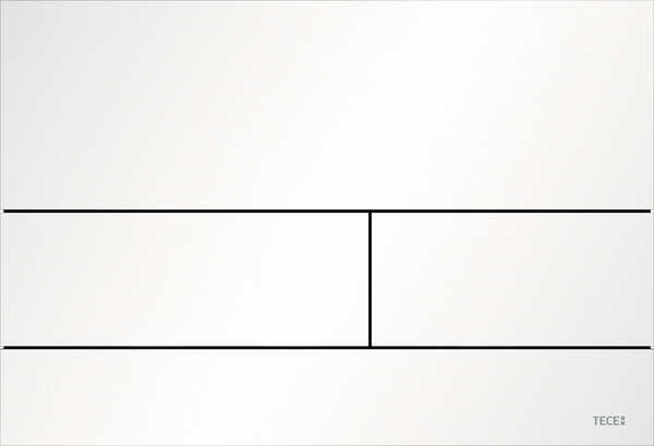 Зображення з  TECE Металева панель змиву для бачка TECEsquare II, матова біла #9240834