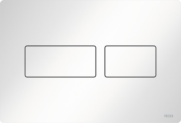 Зображення з  TECE TECEsolid, панель змиву для унітазу для системи подвійного змиву, глянцева біла #9240432