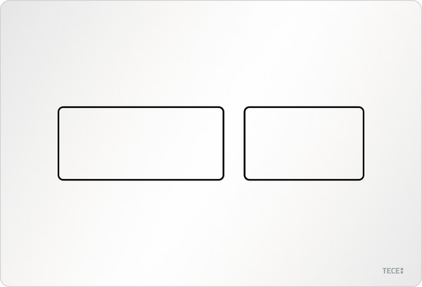 Зображення з  TECE TECEsolid, панель змиву для унітазу для системи подвійного змиву, матова біла #9240433