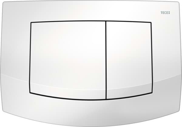 Bild von TECE TECEambia WC-Betätigungsplatte weiß glänzend Zweimengentechnik #9240200