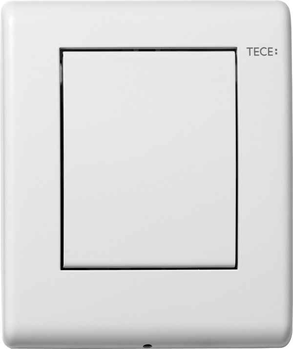 Picture of TECE TECEplanus urinal flush plate including cartridge silk matt white #9242312