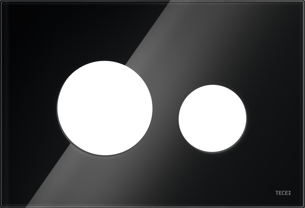 Зображення з  TECE TECEloop, лицьова панель для панелі змиву унітазу, чорне скло #9240674