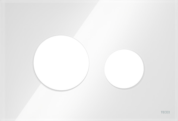 Зображення з  TECE TECEloop, лицьова панель для панелі змиву унітазу, біле скло #9240671
