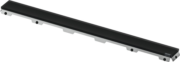 TECE TECEdrainline Glasabdeckung für Duschrinne, satiniert, Glas schwarz satiniert, 1500 mm #601594