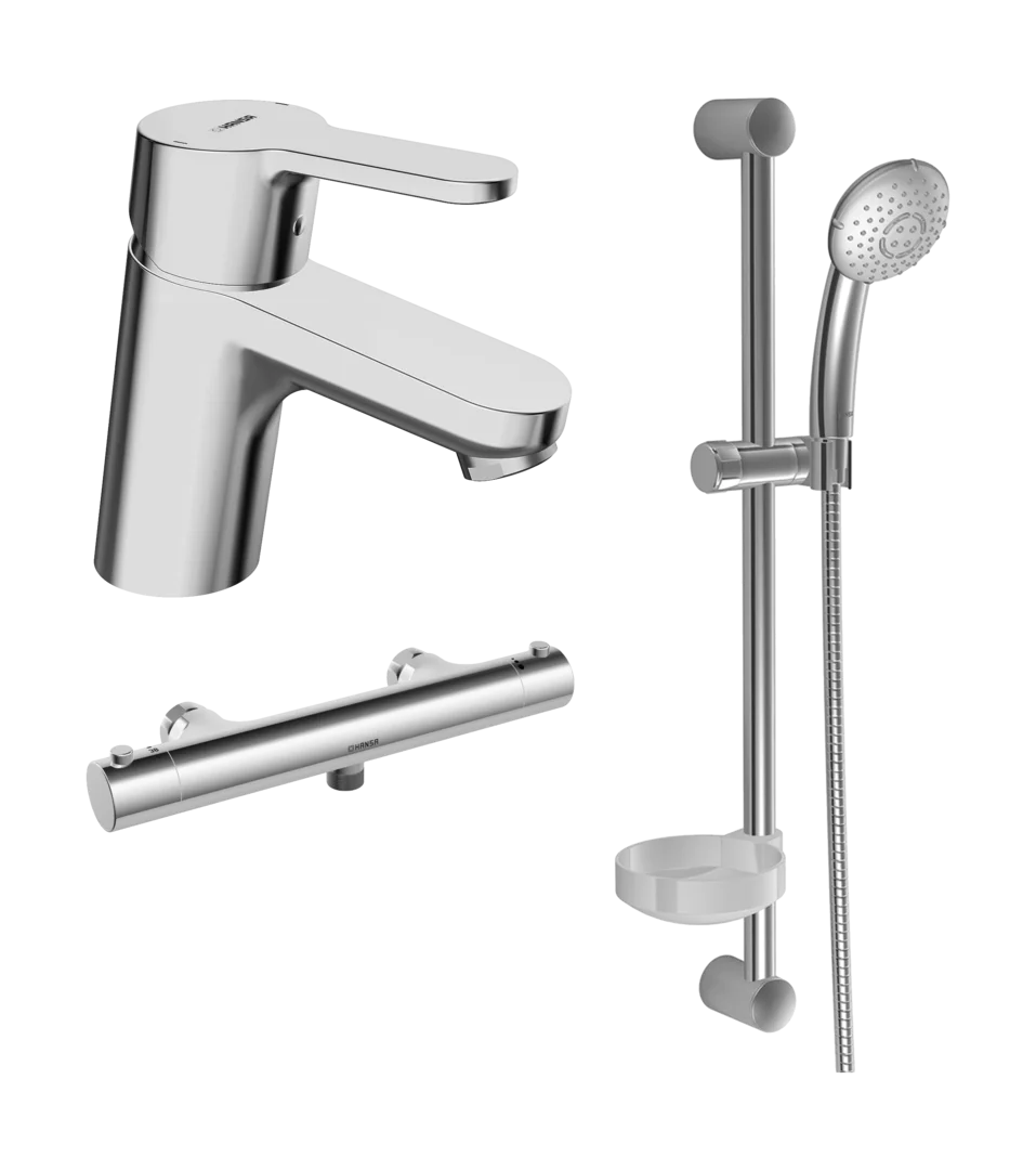 HANSA HANSAPRIMO Badezimmer Armaturen Paket #464300010046