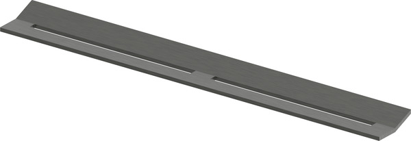 TECE TECEdrainprofile Profildeckel Edelstahl, Chrom schwarz gebürstet (für Duschprofile bis 06/2023) #675010