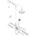 Bild von HANSGROHE AXOR Montreux Showerpipe mit Thermostat und Kopfbrause 240 1jet #16572820 - Brushed Nickel