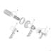 Bild von HANSGROHE AXOR Montreux Absperrventil Unterputz mit Kreuzgriff #16871820 - Brushed Nickel