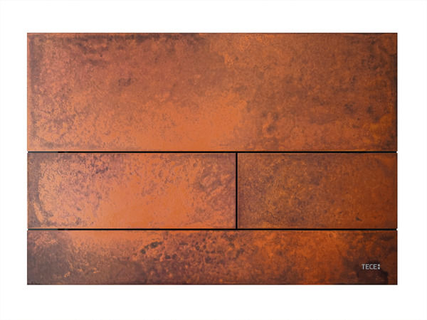 Bild von TECE TECEsquare II Metall WC-Betätigungsplatte, Rusted steel, Zweimengentechnik #9240845