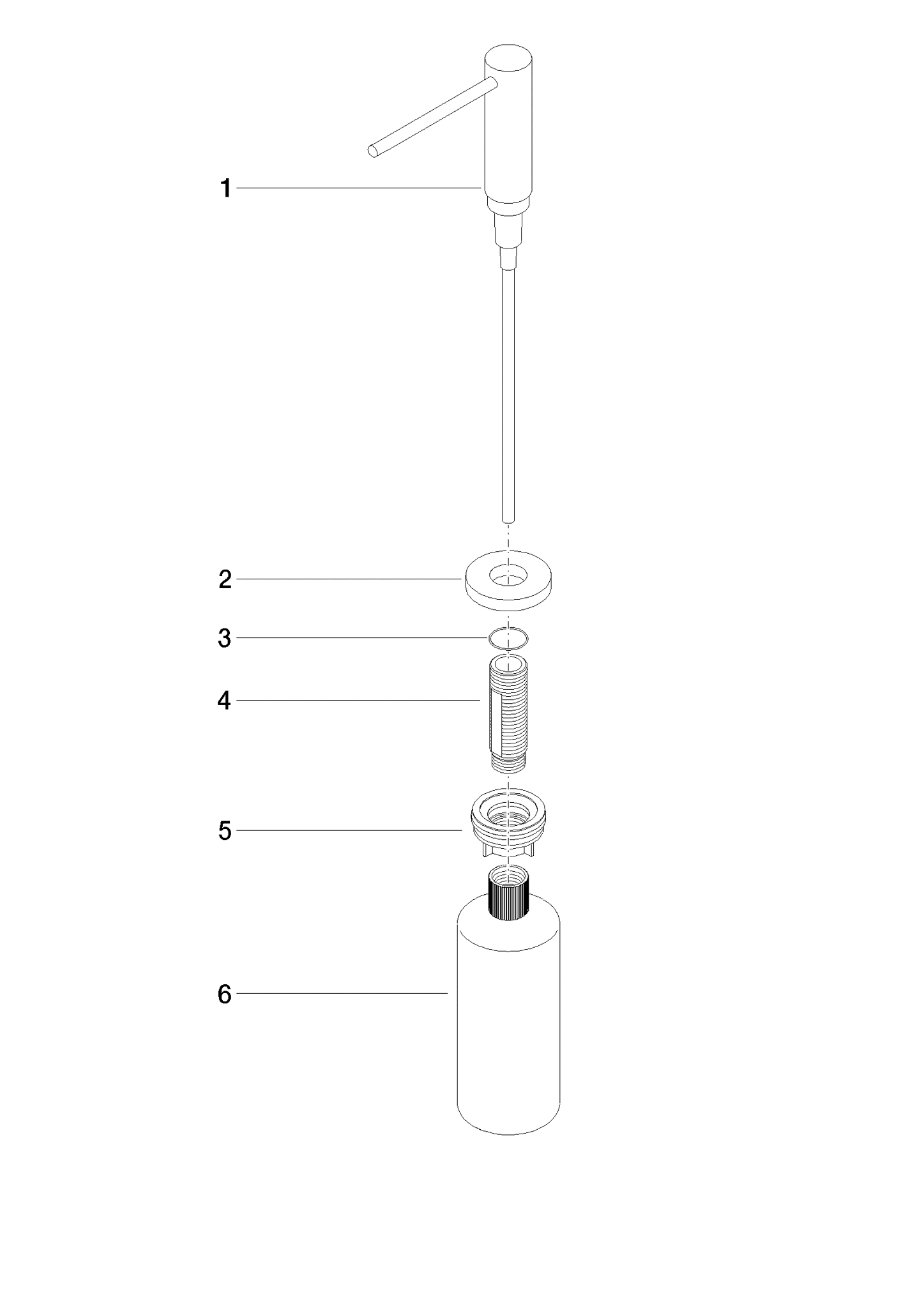 DORNBRACHT Spender mit Rosette - Platin gebürstet #82434970-06