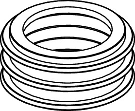 Bild von TECE TECE-Ersatzteil Dichtung für Spülrohranschluss #9820484