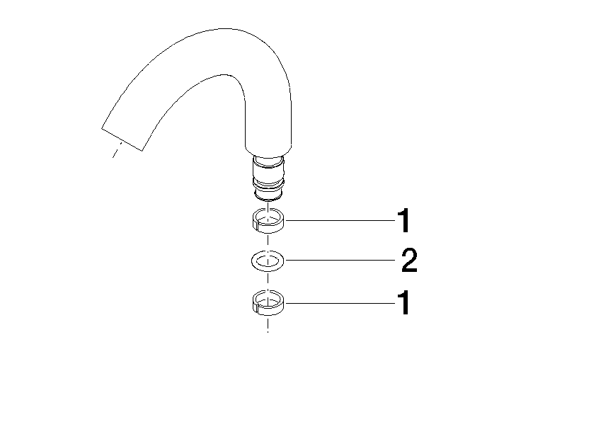 DORNBRACHT Auslauf für Bidet - Weiß matt #90282221600-10