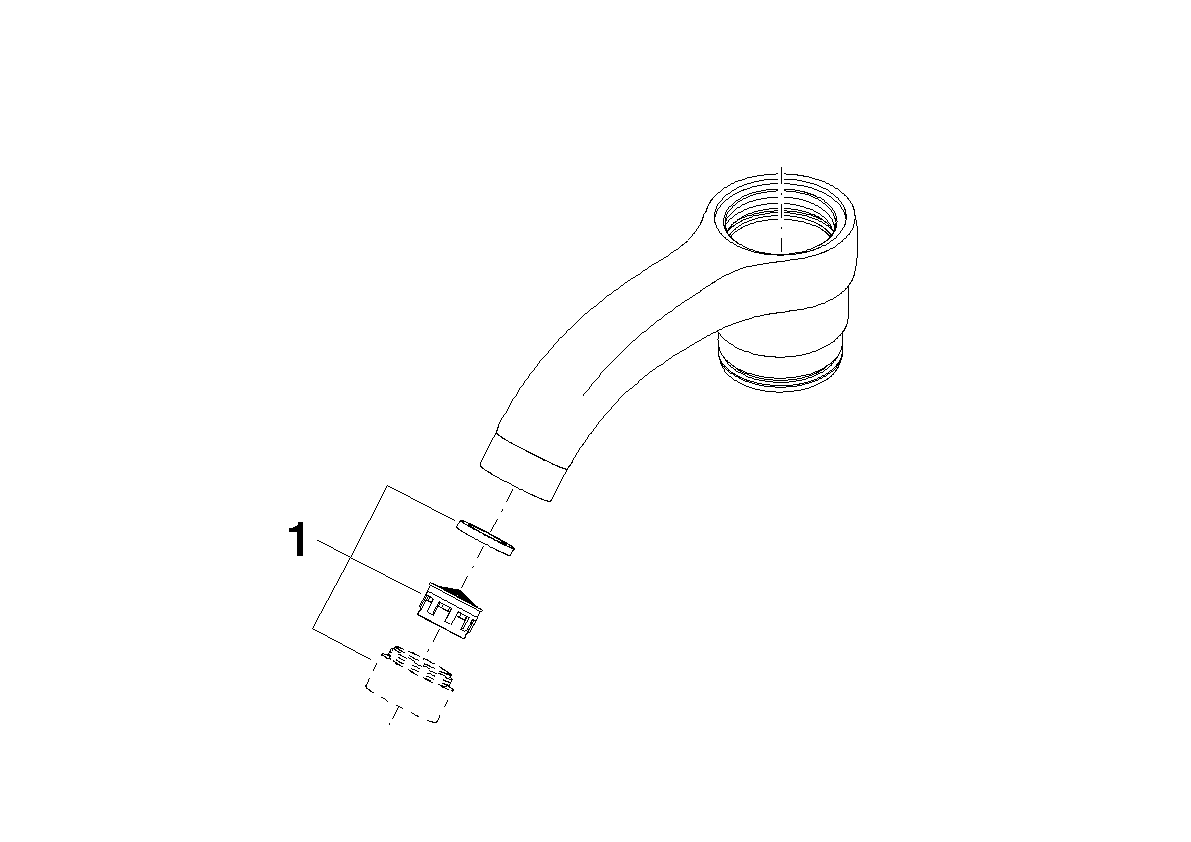 DORNBRACHT Auslauf 162 x 62 x 55 mm - Chrom #90199202002-00
