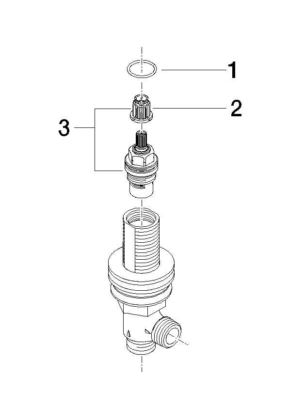 DORNBRACHT Seitenventil , linksschließend 1/2" - #9017110403090