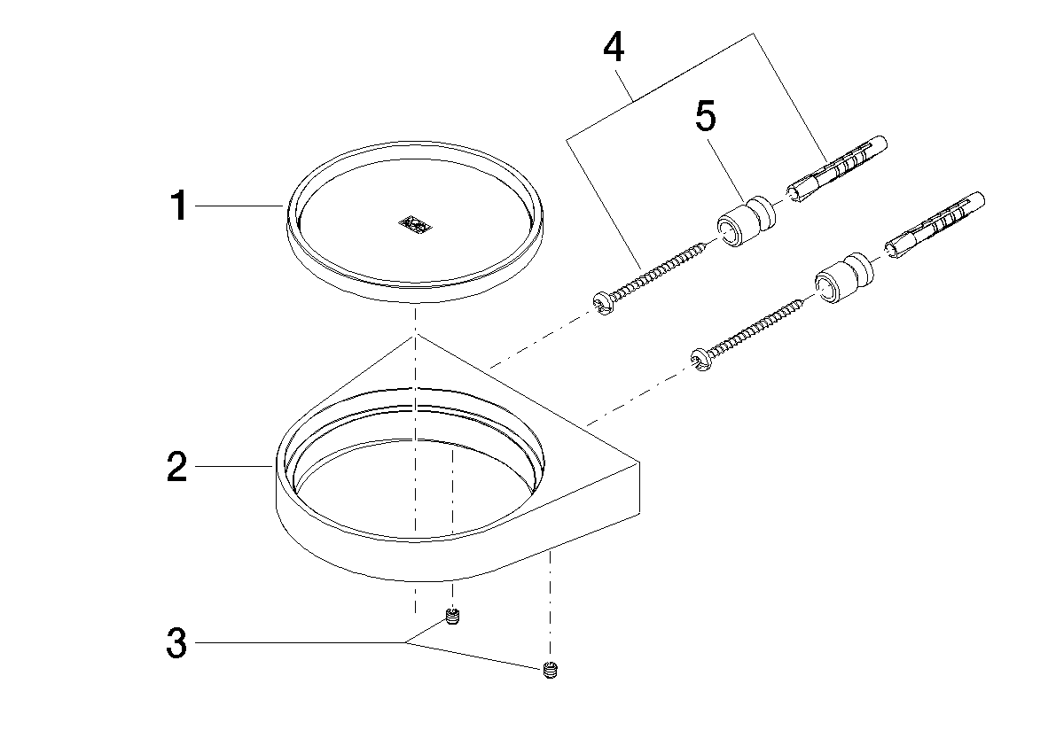 Obrázek DORNBRACHT CL.1 Nástěnný model držáku na mýdlo - chrom #83410840-00