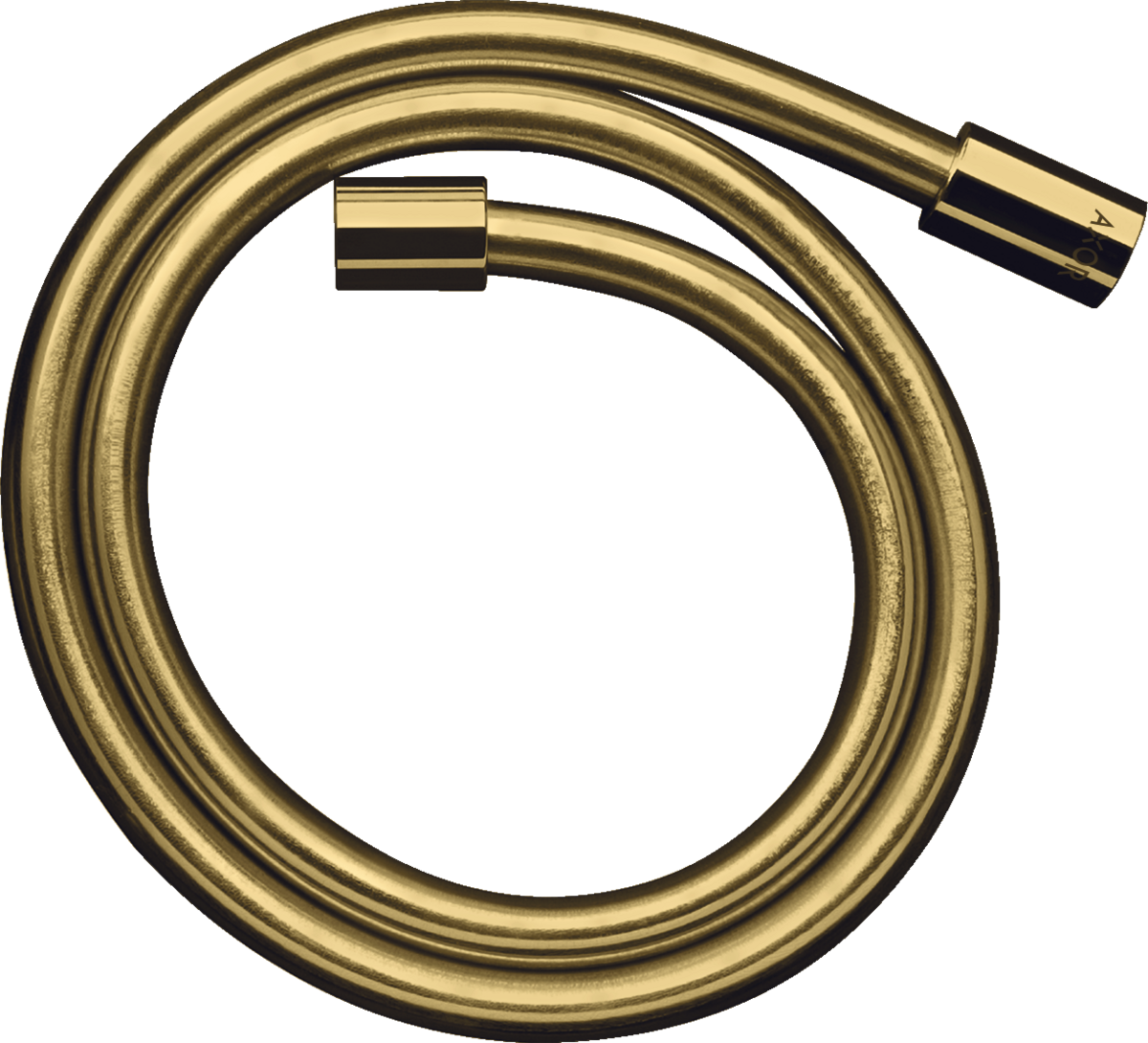 Picture of HANSGROHE AXOR Starck Metal effect shower hose 1.25 m with cylindrical nuts #28282990 - Polished Gold Optic