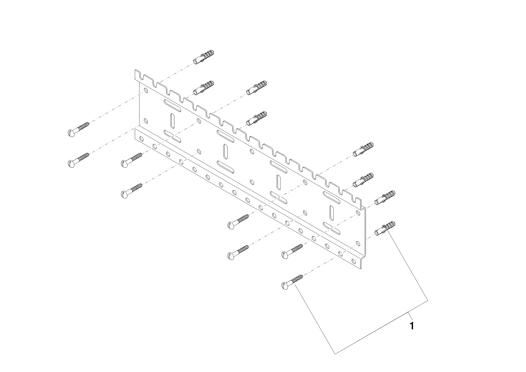 Picture of DORNBRACHT xGRID Installation track 510 mm - #1231097090