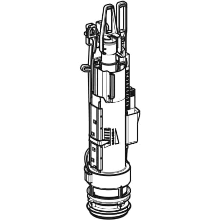 Зображення з  GEBERIT Змивний клапан Geberit тип 212 з дроселем, у комплекті, для прихованого бачка Omega #244.830.00.1