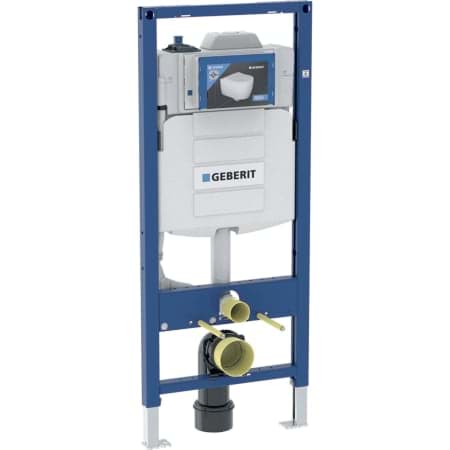 Picture of GEBERIT Duofix element for wall-hung WC, 120 cm, with Sigma concealed cistern 12 cm, for hygienic flushing with one water connection 111.023.00.1