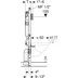 Bild von GEBERIT Duofix Element für Wand-WC, 120 cm, mit Sigma UP-Spülkasten 12 cm, für Hygienespülung mit einem Wasseranschluss, ohne Schnittstellen 111.047.00.1