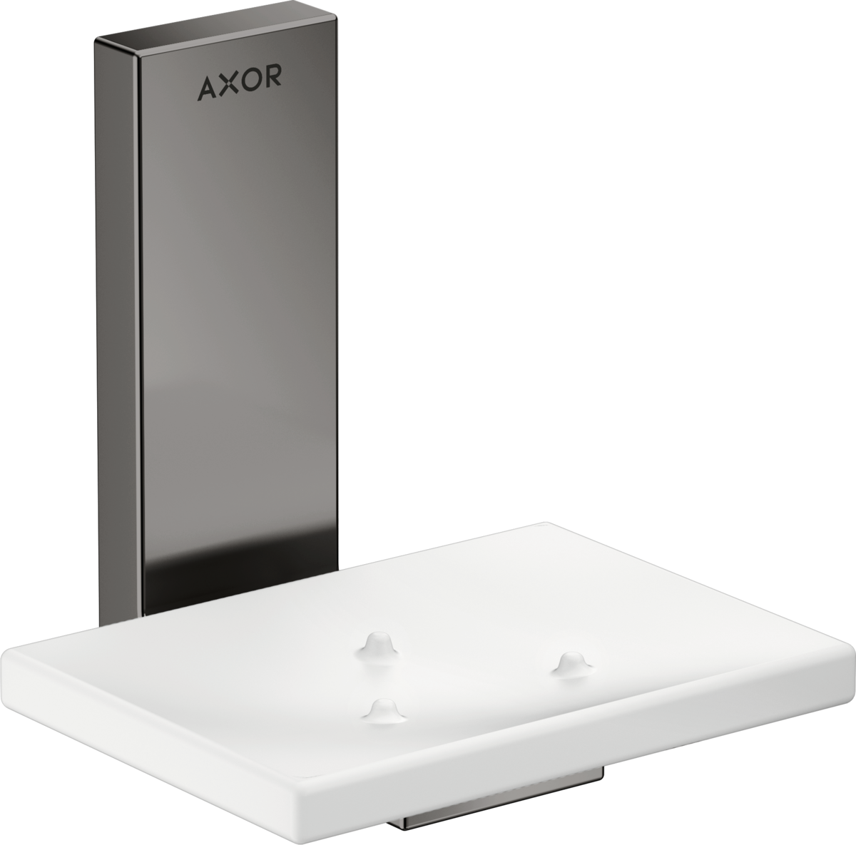 Зображення з  HANSGROHE AXOR Universal Rectangular Soap dish #42605330 - Polished Black Chrome