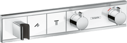 Bild von HANSGROHE RainSelect Thermostat Unterputz für 2 Verbraucher mit integriertem Brausehalter #15355400 - Weiß/Chrom