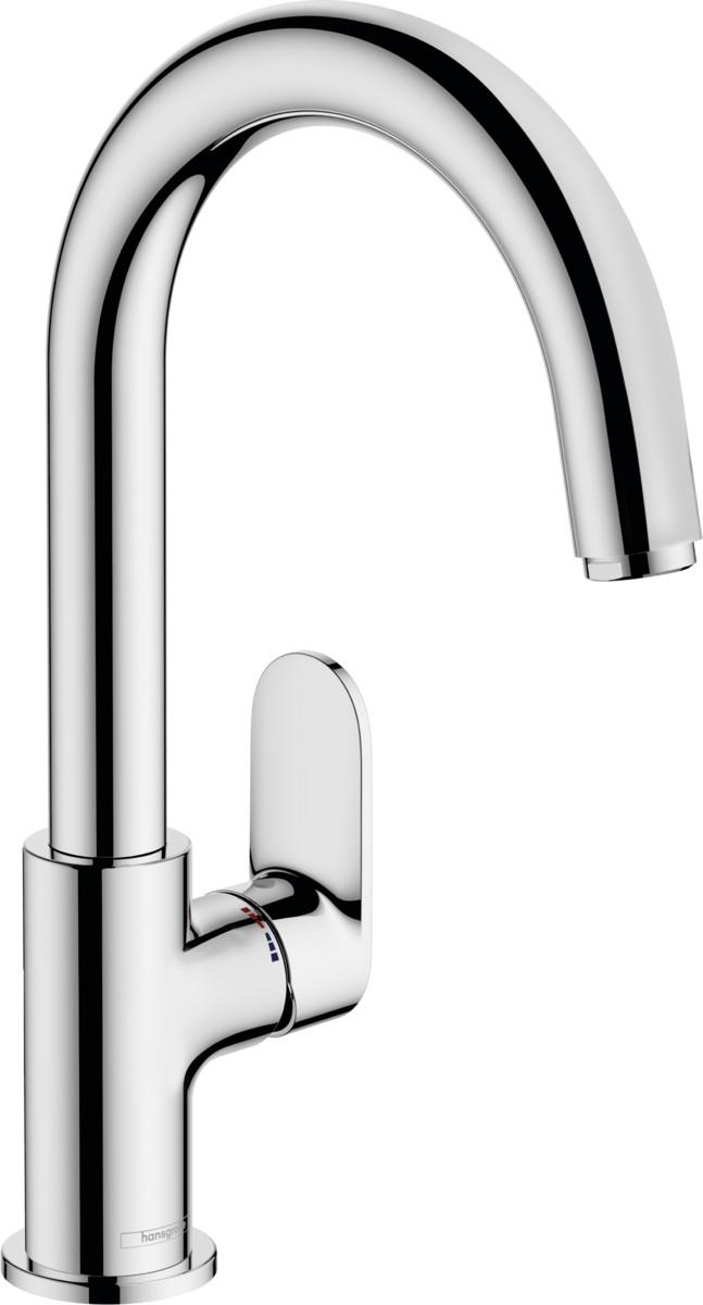 Picture of HANSGROHE Vernis Blend Single lever basin mixer with swivel spout and pop-up waste set #71554000 - Chrome