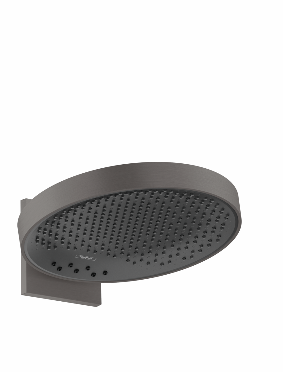 Obrázek HANSGROHE Rainfinity horní sprcha 360 3jet s nástěnným připojením #26234340 - kartáčovaný černý chrom