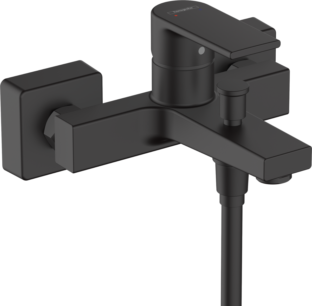 Picture of HANSGROHE Vernis Shape Single lever bath mixer for exposed installation #71450670 - Matt Black