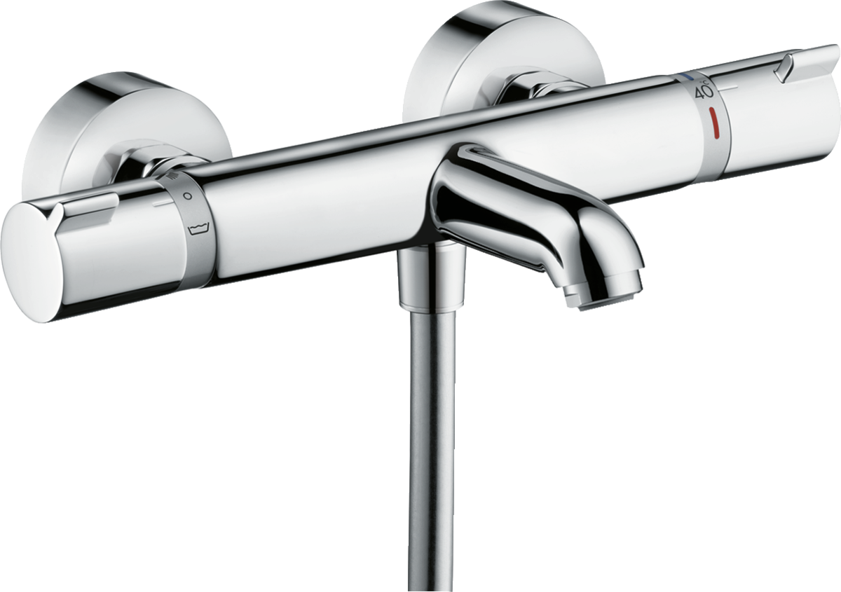HANSGROHE Ecostat Termostatik banyo bataryası Comfort aplike #13114000 - Krom resmi