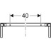 Bild von GEBERIT Duofix Traverse für Elementbefestigung, für Ständerabstand ab 60 cm #111.044.00.1