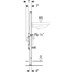 Bild von GEBERIT Duofix Element für Waschtisch, 112 cm, Standarmatur, mit zwei Wasserzählerstrecken, UP-Absperrventil und Anschluss-T-Stück #111.473.00.1
