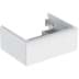 Bild von GEBERIT iCon Unterschrank für Waschtisch, mit einer Schublade #502.311.01.2 - Korpus und Front: weiß / lackiert hochglänzend Griff: hoch-glanzverchromt