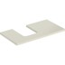 Bild von GEBERIT ONE Waschtischplatte mit Ausschnitt, für Aufsatzwaschtisch Schalenform #505.294.00.4 - sandgrau / lackiert hochglänzend