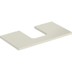 Bild von GEBERIT ONE Waschtischplatte mit Ausschnitt, für Aufsatzwaschtisch Schalenform #505.294.00.2 - weiß / lackiert matt