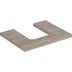Bild von GEBERIT ONE Waschtischplatte mit Ausschnitt, für Aufsatzwaschtisch Schalenform #505.294.00.5 - Eiche / Melamin Holzstruktur