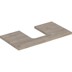 Bild von GEBERIT ONE Waschtischplatte mit Ausschnitt, für Aufsatzwaschtisch Schalenform #505.294.00.6 - Nussbaum hickory / Melamin Holzstruktur