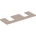 Bild von GEBERIT ONE Waschtischplatte mit Ausschnitt, für Aufsatzwaschtisch Schalenform #505.294.00.6 - Nussbaum hickory / Melamin Holzstruktur