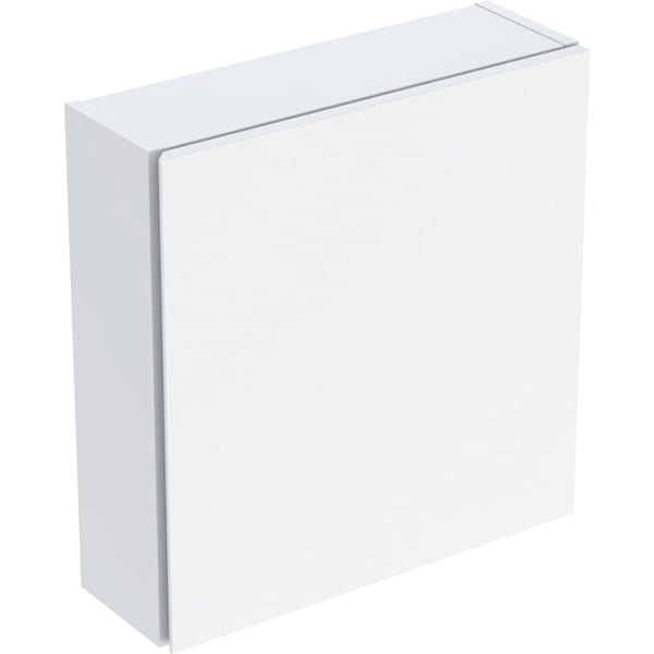 Obrázek GEBERIT Čtvercová závěsná skříňka Geberit, s jedněmi dvířky Korpus a přední strana: bílá / lakovaná matná #502.319.01.3