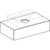 Bild von GEBERIT VariForm Unterschrank für Aufsatzwaschtisch, mit einer Schublade, Ablagefläche und Geruchsverschluss #501.166.00.1 - Korpus und Front: lava / lackiert matt Deckplatte: lava / melaminbeschichtet matt