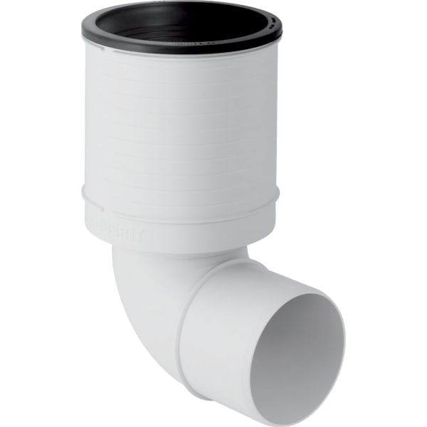 GEBERIT Silent-PP Anschlussbogen für WC, 87,5° #390.593.11.1 - weiß-alpin