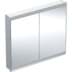 Bild von GEBERIT ONE Spiegelschrank mit ComfortLight und zwei Türen, UP-Montage, Höhe 90 cm #505.803.00.2 - weiß / Aluminium pulverbeschichtet