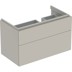Bild von GEBERIT Xeno² Unterschrank für Waschtisch mit Ablagefläche, mit zwei Schubladen #500.516.01.1 - weiß / lackiert hochglänzend