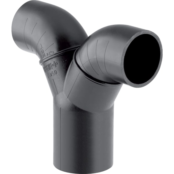 GEBERIT PE Doppelanschlussbogen 90° für Manschette #365.472.16.1