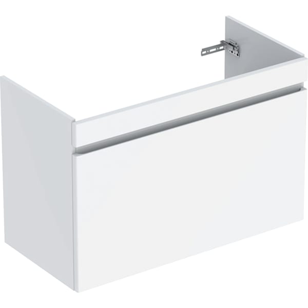 Obrázek GEBERIT Renova Plan toaletní skříňka pro umyvadlo, s jednou zásuvkou a jednou vnitřní zásuvkou #501.910.00.1 - světlý ořech hickory / strukturovaná fólie