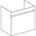 Bild von GEBERIT Renova Plan Unterschrank für Waschtisch, mit einer Schublade und einer Innenschublade #501.910.01.1 - weiß / lackiert hochglänzend