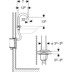 Bild von GEBERIT Piave Waschtischarmatur Standmontage, Generatorbetrieb, für UP-Funktionsbox #116.186.21.1 - hochglanz-verchromt